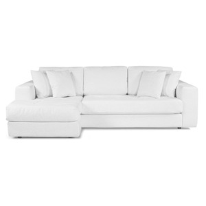 HUGO 3 SEATER CHAISE | SPECKLE WHITE
