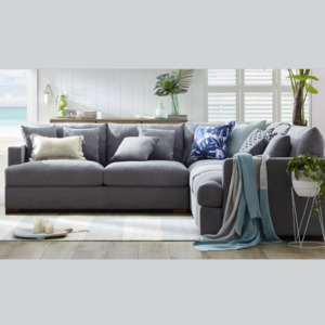 Lounge Suites Collection: CRESCENT CORNER LOUNGE SUITE - CHARCOAL