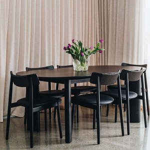 KONTUR OAK 200 EXTENSION DINING TABLE | BLACK