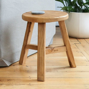 PARQ ROUND STOOL | NATURAL