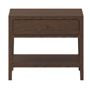 LUNDE BEDSIDE CABINET | WALNUT BROWN