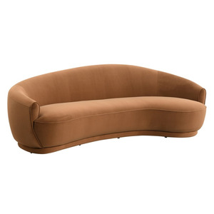 Arriving This Month: VELMA CURVED SOFA | WARM COPPER
