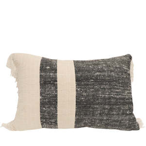 Cushions: CORA CUSHION RECTANGLE - NATURAL | GREY