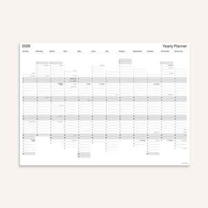 2026 Yearly Wall Planner | A0