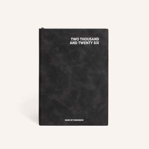 2026 A5 Daily Diary | Faux Leather | Onyx