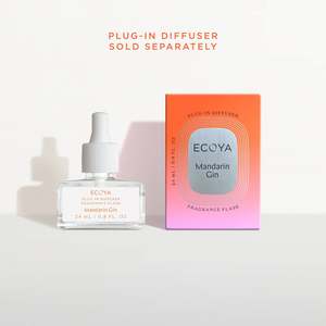Ecoya: Ecoya Plug-In Diffuser Fragrance Flask | Mandarin Gin