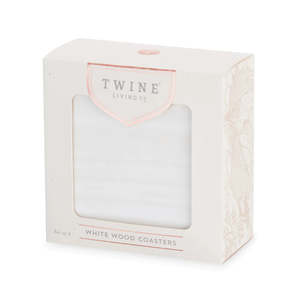 Dining: Whitewash Coasters | Set of 4