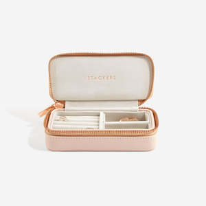 Small Zipped Jewellery Box | Blush