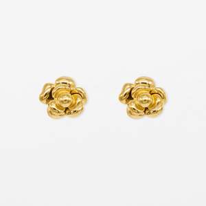 Studs: Large Rose Studs | Gold