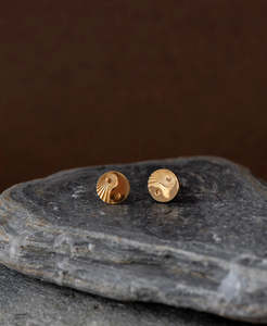 Yin Yang Stud | 22K Gold plate