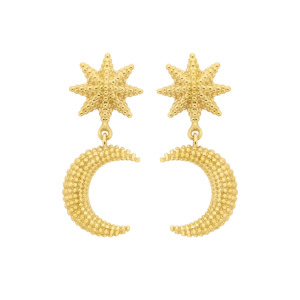 Moonlight Earrings | 22k Gold Plate