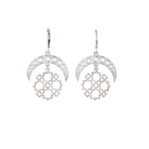 Large Drop Earrings: Essaouira Earrings | Silver