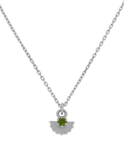 Silver Necklaces: Eos Necklace | Chrome Diopside