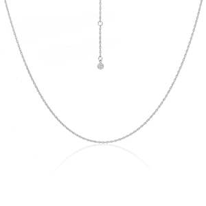 Silver Necklaces: Fine Rope Necklace | Silver