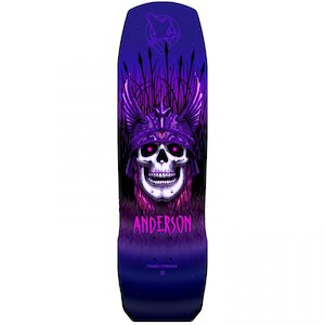 Powell Peralta - Andy Anderson Heron Skull Purple Deck