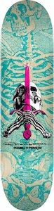Longboard Decks: Powell Peralta Powell Peralta - Skull & Sword Turquoise Skateboard Deck