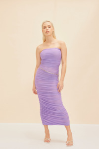 Bump Friendly 1: Ginni Mesh Dress in Wisteria