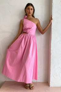 Gabriella One Shoulder Midi Dress