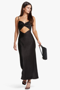 Oliviera Twist Front Midi Dress