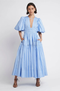 Work 1: Fallingwater Gathered Midi Dress