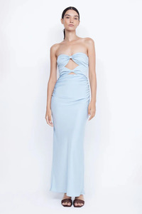 Rochelle Twist Strapless Dress