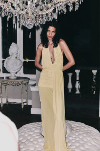 21st 1: Cassis Drape Maxi Dress