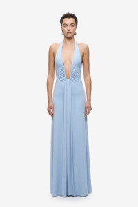 21st: Jennifer Cupro Maxi Dress in Blue