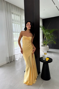 Gaia Gown in Gold Sun