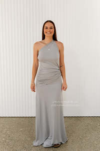 Gaia Gown in Silver Grey