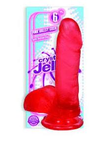 Sex Toys: Crystal Jellies 6 in. Ballsy Cocks w/ Suction Cup Base