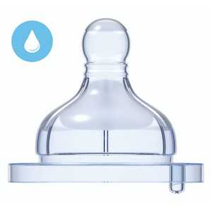 Chicco Well-Being Silicone Teats 2pk - Regular Flow 0m+
