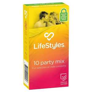 LifeStyles 10pk Party Mix Condoms