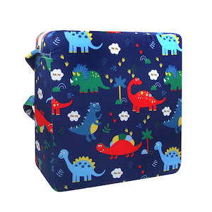 Kids Dismountable Highchair Booster Cushion - Blue Dino