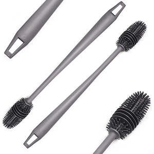 Household: 2pk Long Handle Silicone Water Bottle Brush Cleaner