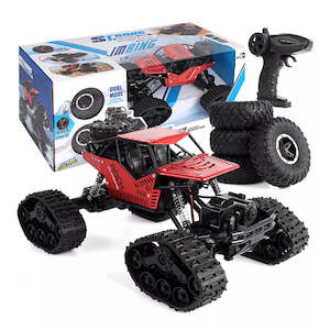 Toys Nz: 4 Wheel Drive Off-Road RC Car Rock Crawler - Red