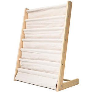 6 Tier Wooden Kids Book Rack Organizer