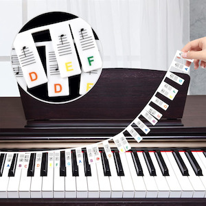 School Office Stationery: Removable Keyboard Note Labels for 88-Key Instruments
