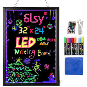 Office Supplies: 40x60 cm LED Message Writing Board with Built-in Battery