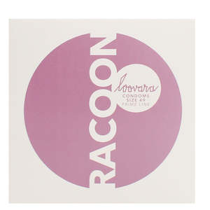 Sexual Health: Loovara RACOON Condoms 12's - Size 49