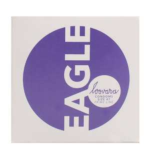 Sexual Health: Loovara EAGLE Condoms 12's - Size 47