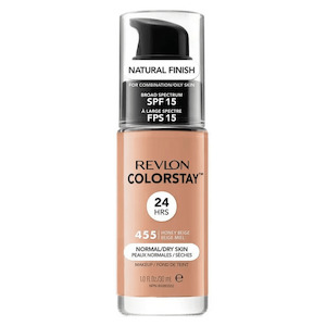 Stocking Stuffer Gifts: Revlon Colorstay Normal/Dry Skin Makeup Foundation Natural Finish - 455 Honey Beige