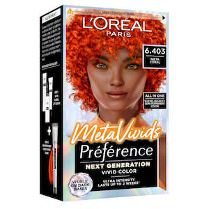 Under 10: L'Oréal Paris MetaVivids Préférence Semi Permanent Hair Colour - 6.403 Meta Coral