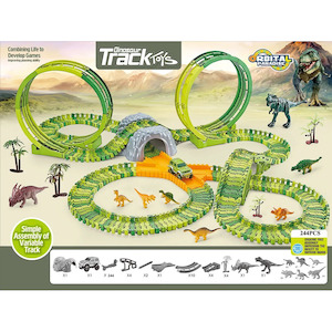 Vehicles Remote Control: 244 pcs. Flexible Dinosaur Track Toys