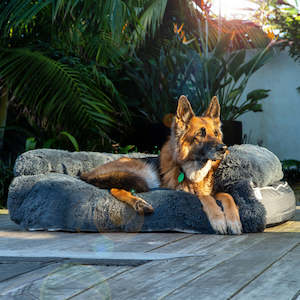 dog: Brooklyn® Chew Proof Luxe Lounger (2-in-1 Dog Bed)