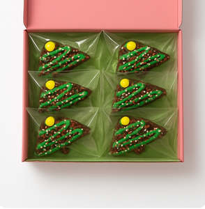 Frontpage: Brownie Christmas Trees x 6