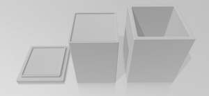 Mould: CD Square Cube Plunger Bath Bomb Mould