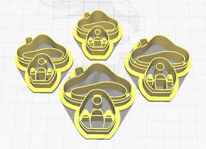 Flowers/Plants: FC Mushroom House Polymer Clay Cutters