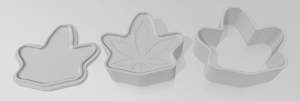 CD Cannabis Leaf Plunger Bath Bomb Mould