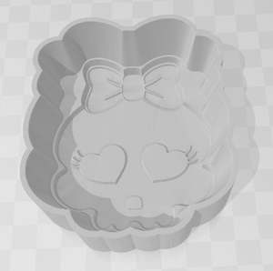 Bath Bomb Moulds 1 Piece: Skull Girl Bath Bomb Mould