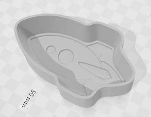 Bath Bomb Moulds 1 Piece: Rocket Bath Bomb Mould